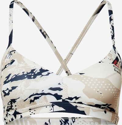 REEBOK Sportbehå i beige / kräm / mörkblå, Produktvy