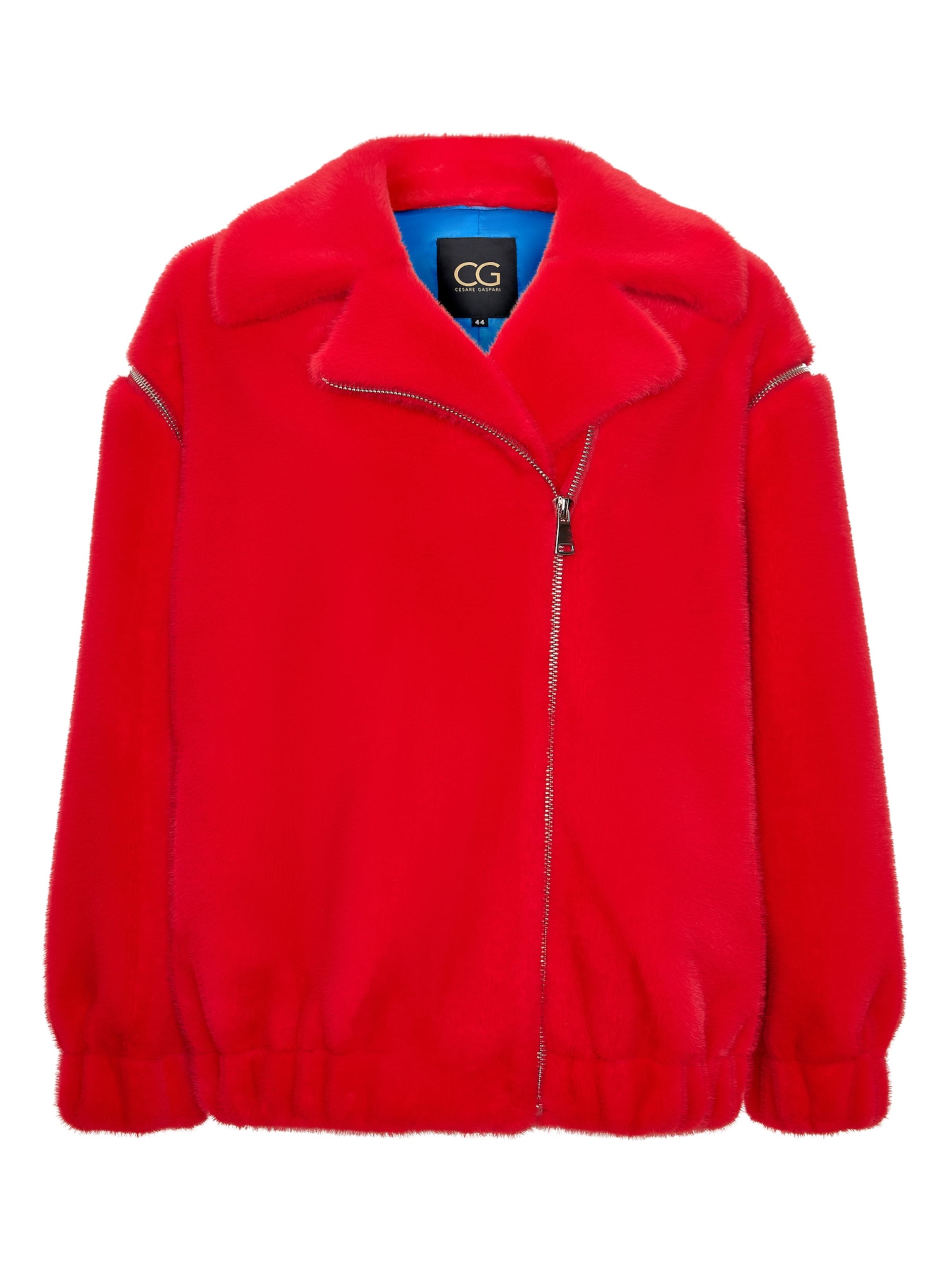 CESARE GASPARI Winterjacke in S in orangerot, Produktansicht