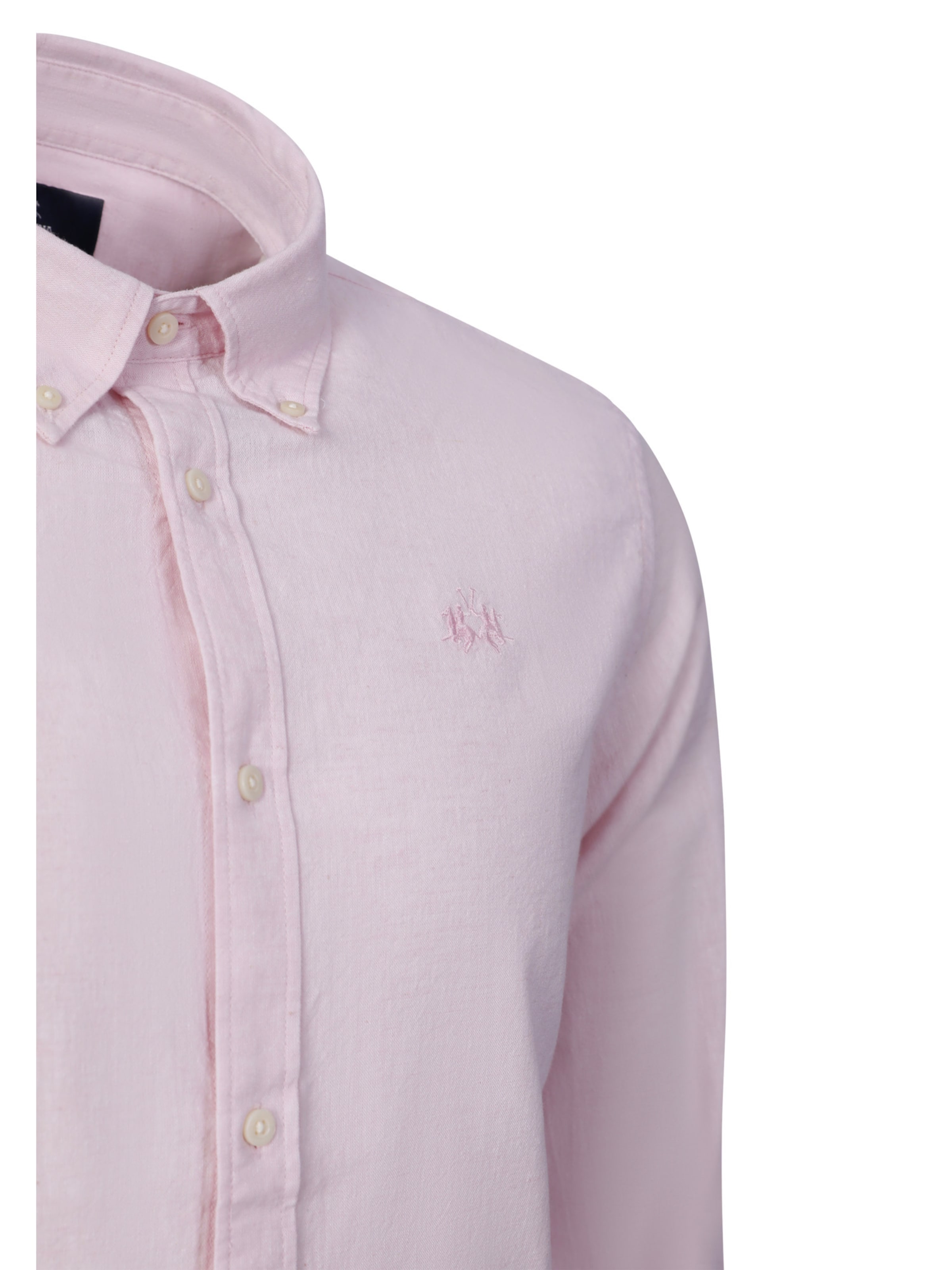 La Martina Slim fit Overhemd ' MCC006 ' in Roze