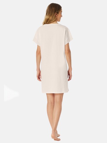 SCHIESSER Nightgown ' Casual Nightwear ' in White