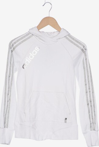 ADIDAS PERFORMANCE Sweatshirt & Zip-Up Hoodie in S in White: front