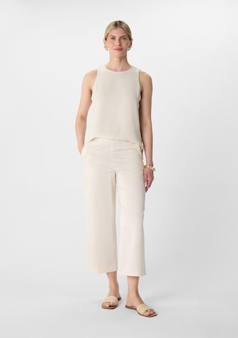 COMMA Regular Broek in Beige: voorkant