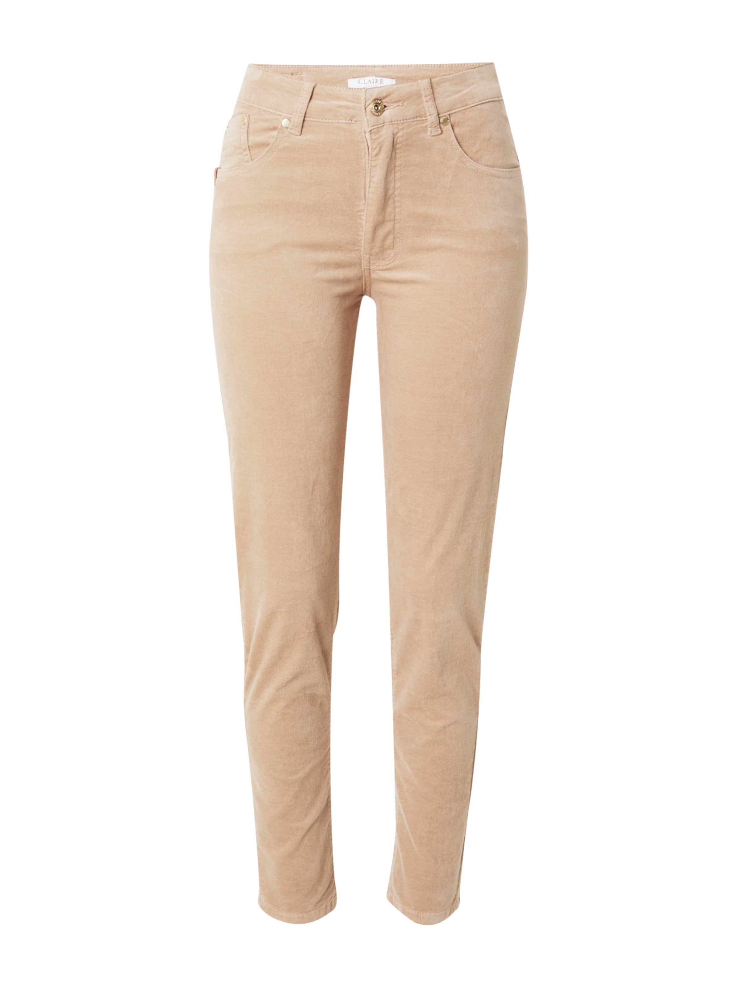 Claire Slimfit Jeans 'Janina' in Braun: Vorderseite