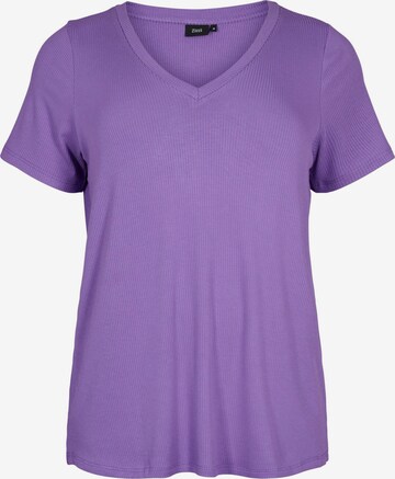 T-shirt 'Carly' Zizzi en violet : devant