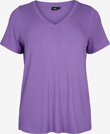 Zizzi Shirts 'Carly' i lilla: forside