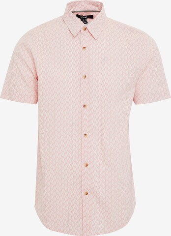 Threadbare Slim fit Button Up Shirt 'Peony' in Pink: front