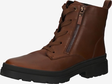 ARA Lace-Up Ankle Boots 'Dover' in Brown: front