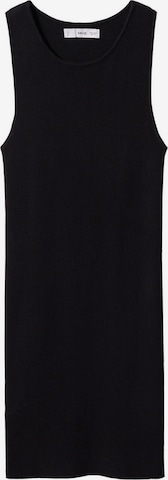 MANGO Плетена рокля 'HERNAN' в черно: отпред
