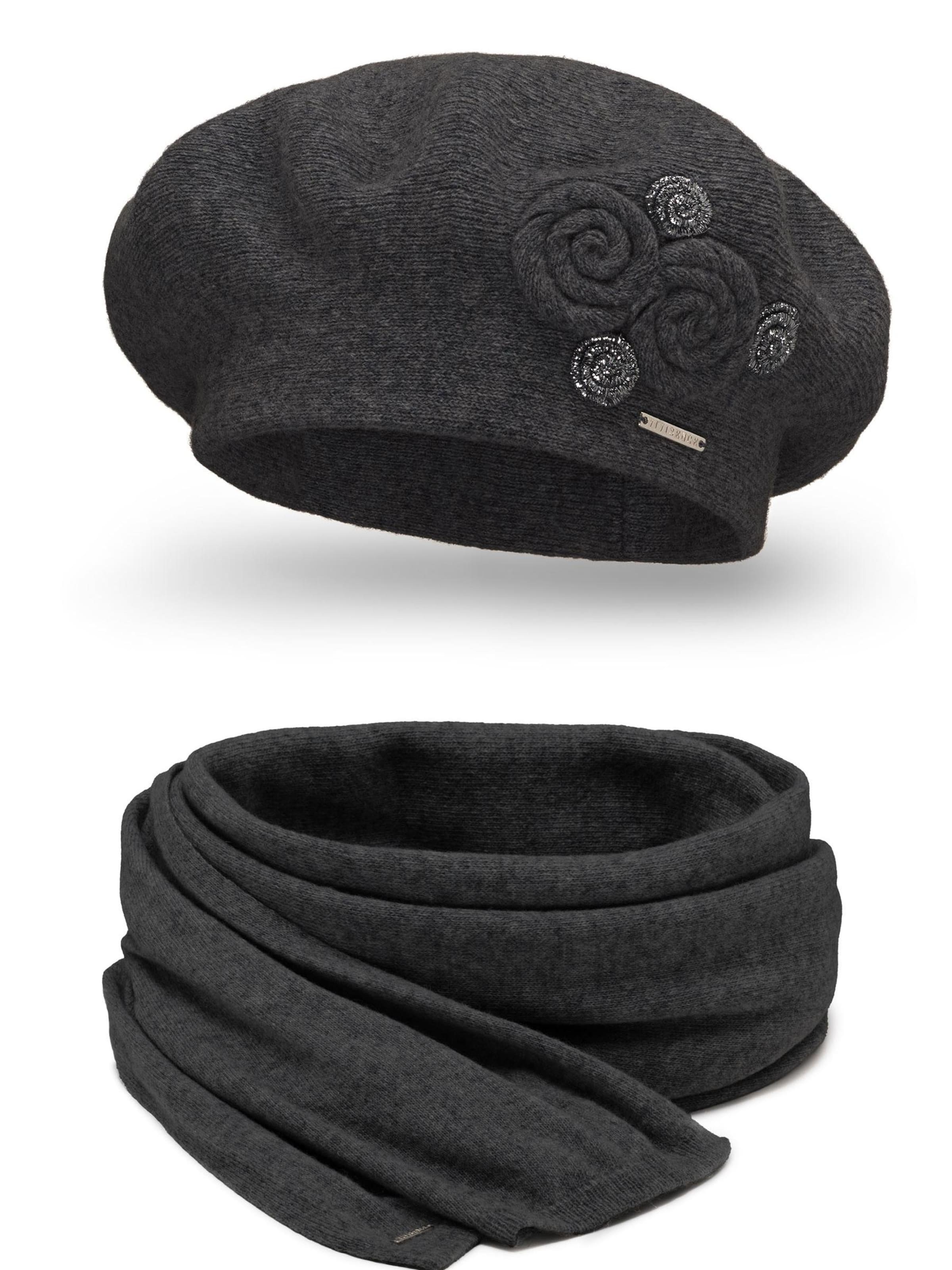 Vivisence Mütze '7037 Set'‌‌‌‌‌‌‌ in Grau: Vorderseite