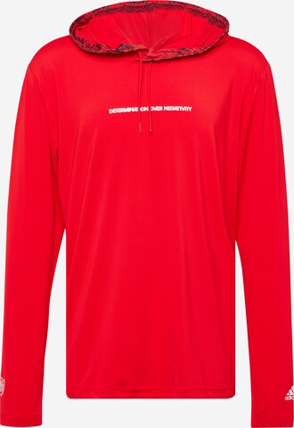 ADIDAS SPORTSWEAR Sportsweatshirt 'Dm Po' i rød: forside