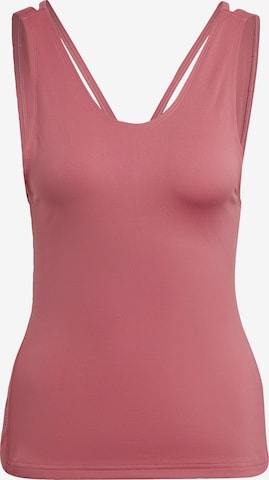rožinė ADIDAS PERFORMANCE Sportiniai marškinėliai be rankovių 'Studio': priekis