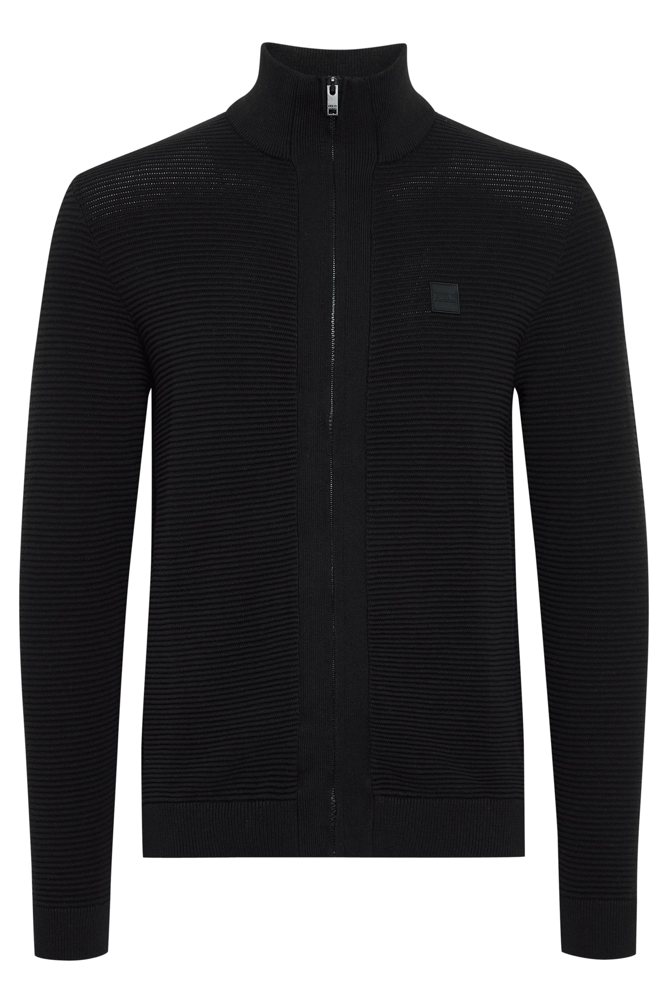 Vestes en maille 'Valencia' !Solid en noir : devant