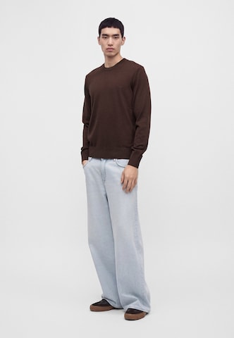 BOSS Sweter 'H-Leno-L' w kolorze brązowy