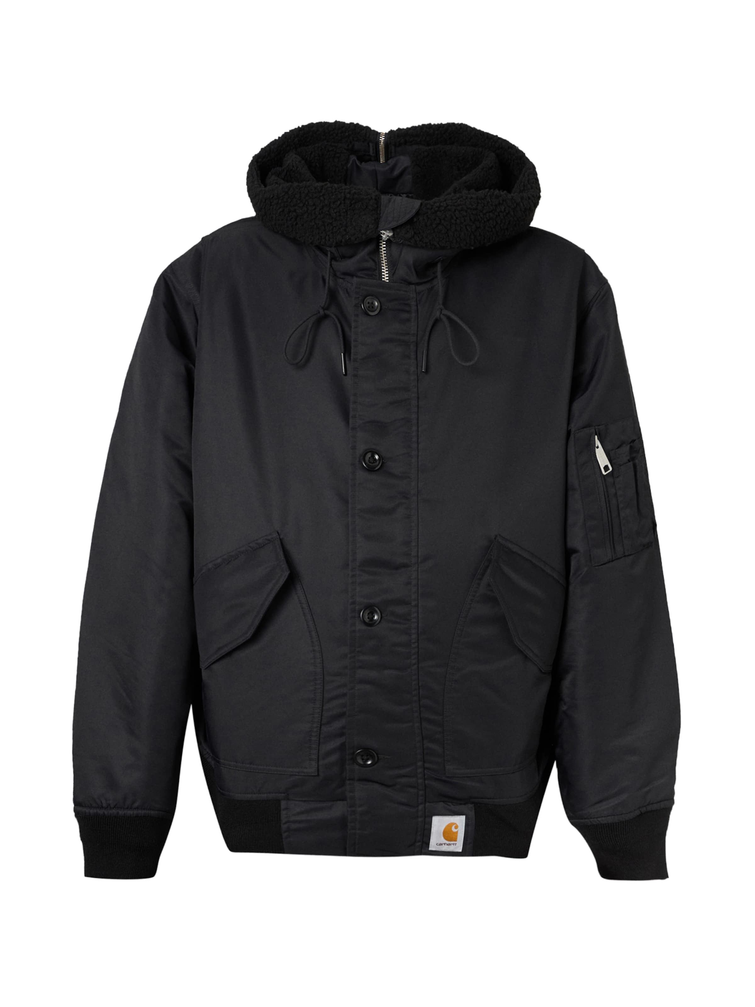 Carhartt WIP Kurtka przejściowa 'Hd Oltera' w kolorze czarny: przód