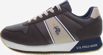 U.S. POLO ASSN. Sneakers laag in Bruin: voorkant