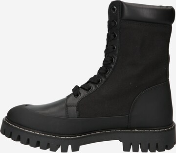 TOMMY HILFIGER Lace-Up Ankle Boots in Black