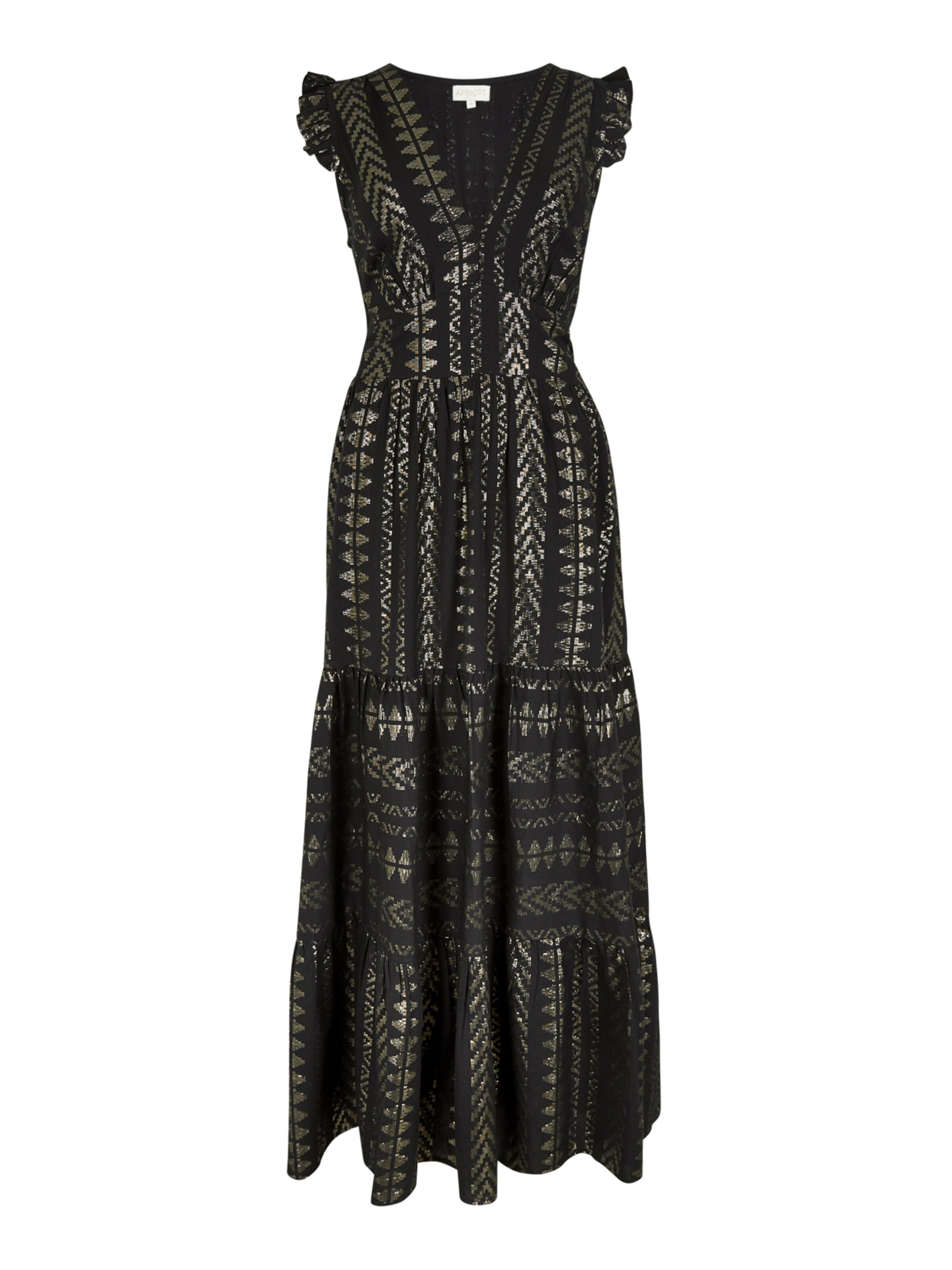 Apricot Jurk in Zwart: voorkant