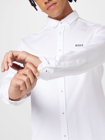 BOSS Green - Ajuste regular Camisa 'BIADO' en blanco