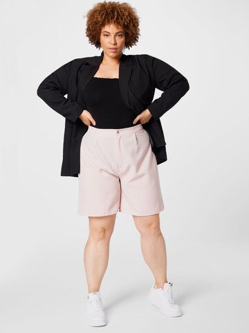 Loosefit Pantaloni di Missguided Plus in rosa