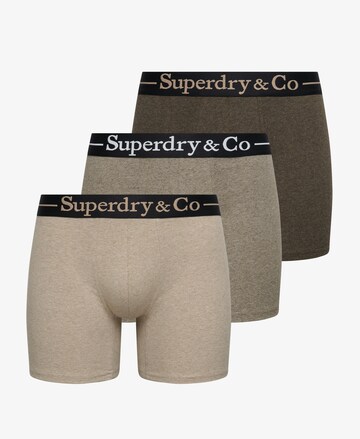 Superdry & Co Boxer shorts in Brown: front