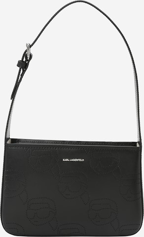 Karl Lagerfeld - Bolso de hombro 'Ikonik 2.0' en negro: frente