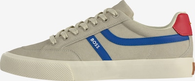 BOSS Matalavartiset tennarit 'Aiden' koossa 40 värissä beige / kuninkaallisen sininen / punainen, Tuotenäkymä