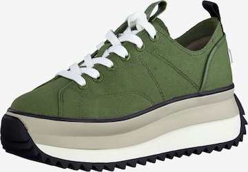 TAMARIS Sneakers laag in Groen: voorkant