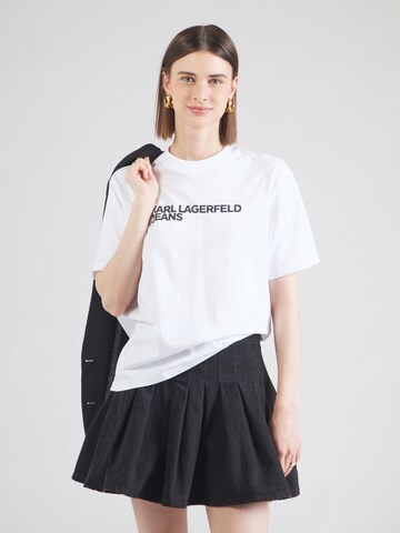 KARL LAGERFELD JEANS Shirt in White: front