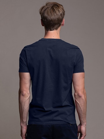 Laurent Vergne Shirt 'Thierry T-Shirt Navy Blue' in Blue