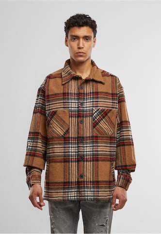 2Y Premium Regular fit Button Up Shirt in Brown
