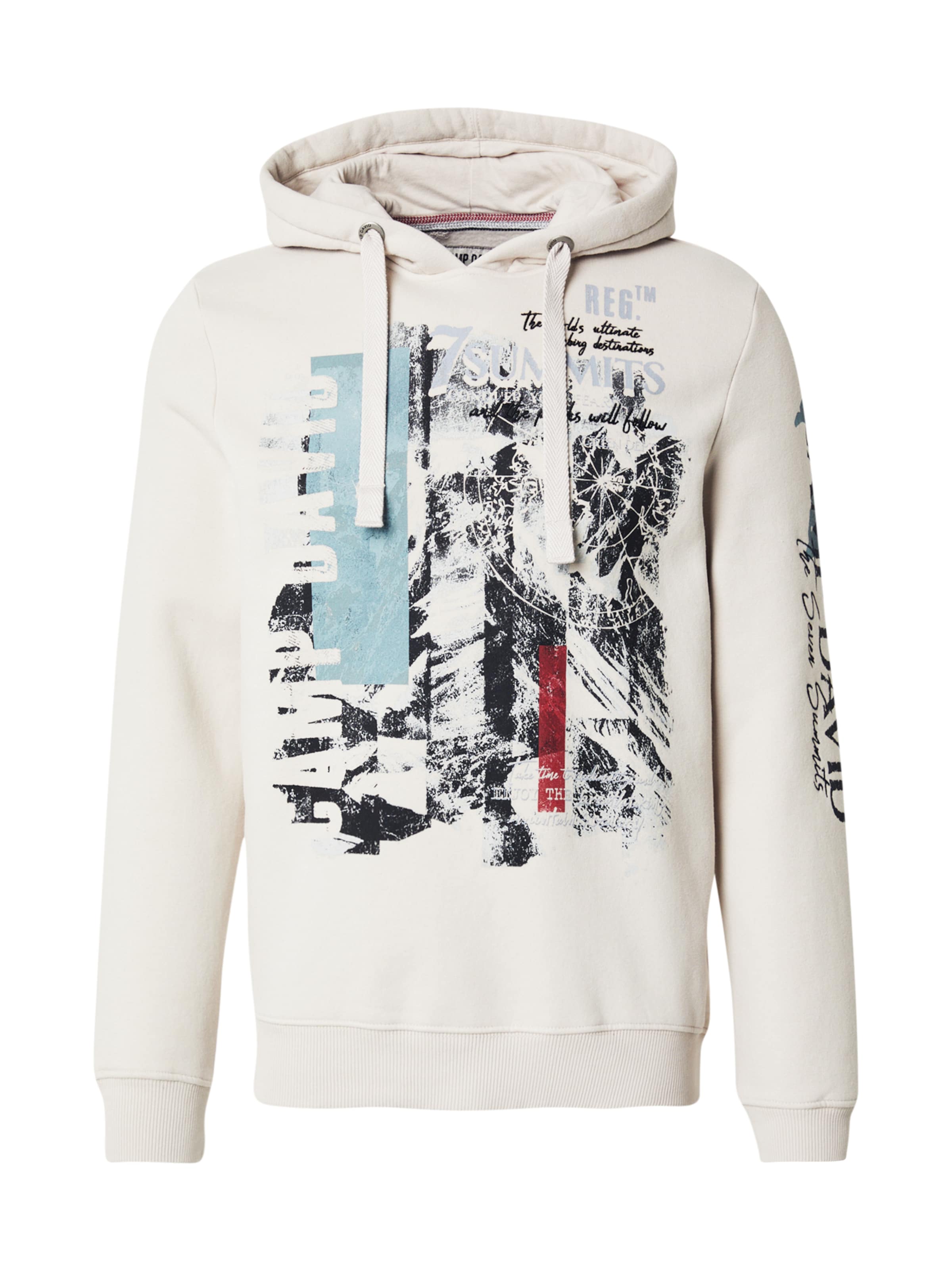 Bluză de molton de la CAMP DAVID pe gri: față