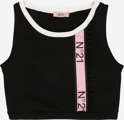 N°21 Top in hellpink / schwarz / weiß, Produktansicht