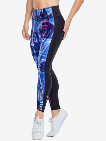 Coupe slim Pantalon de sport 'AEL110' Winshape en mélange de couleurs : devant