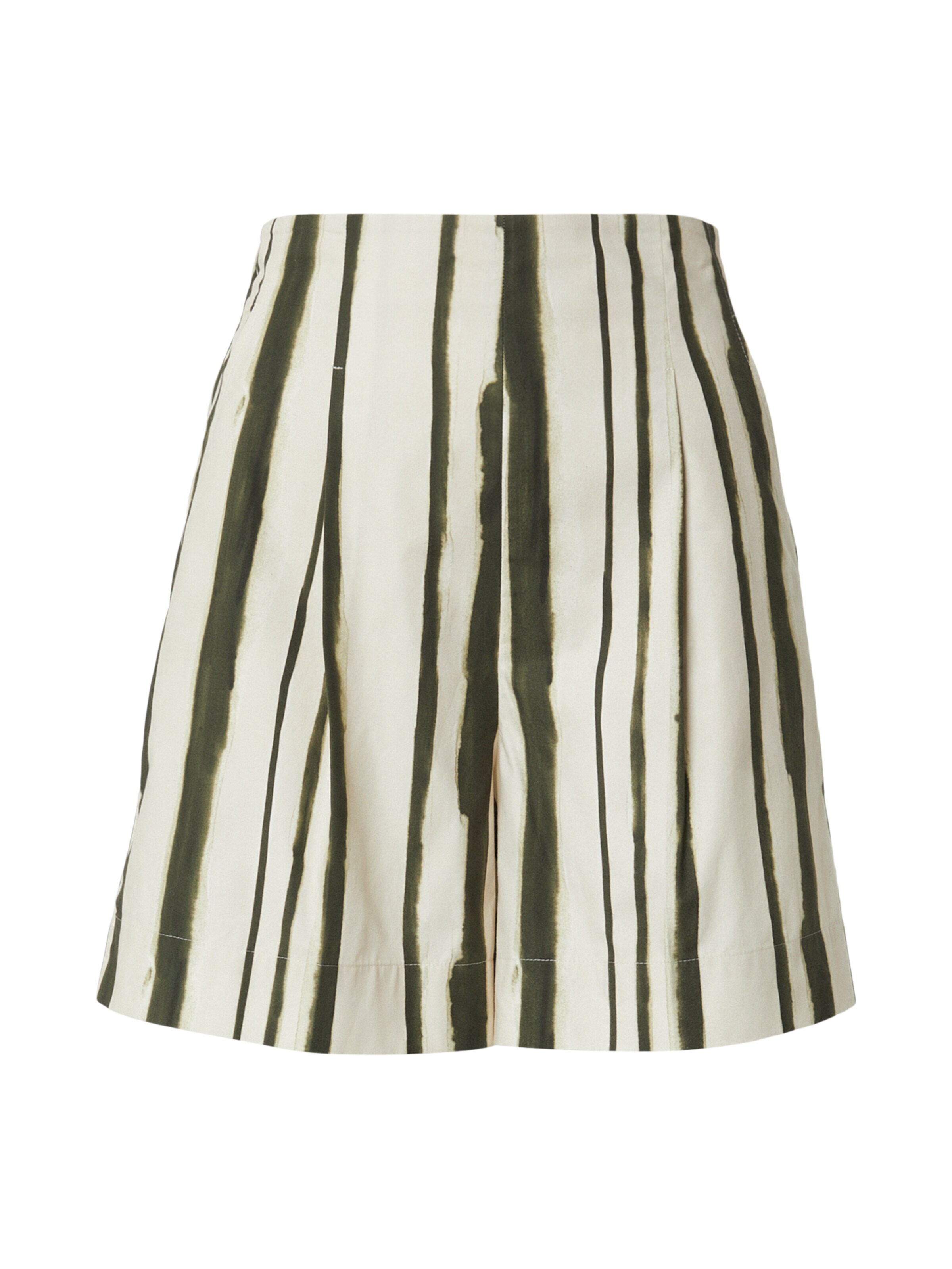 MM by Max Mara Bandplooibroek 'PANTEON' in de kleur Groen / Wolwit, Productweergave