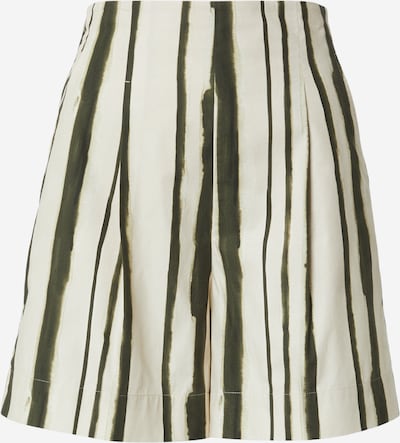 MM by Max Mara Hlače s naborima 'PANTEON' veličine 34 u zelena / vuneno bijela, Pregled proizvoda