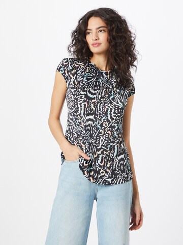 COMMA - Blusa en negro: frente