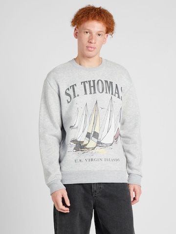 HOLLISTER Sweatshirt 'APRES SKI' in Grey: front