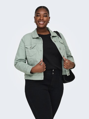 Geacă de primăvară-toamnă 'CARWespa' de la ONLY Carmakoma pe verde: față