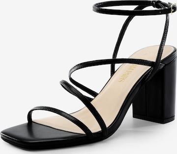 Dream Pairs Strap Sandals in Black: front