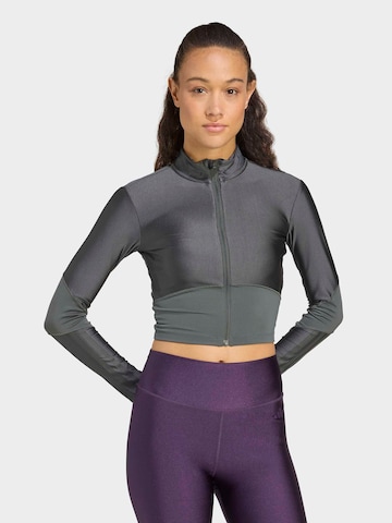 Veste de survêtement 'Hyperglam' ADIDAS PERFORMANCE en gris : devant