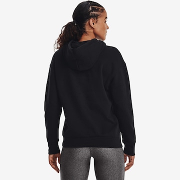 UNDER ARMOUR Sportief sweatshirt 'Essential' in Zwart