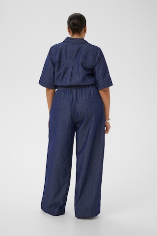 KAFFE CURVE - Loosefit Calças 'KCJada' em azul