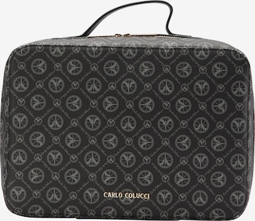 Trousses de toilette ' Cramarossa ' Carlo Colucci en noir : devant