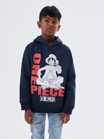 NAME IT Sweatshirt 'NALLE ONEPIECE' in Blauw: voorkant