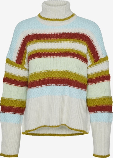 Pulover 'WYNONA' Vero Moda Petite pe bej / albastru deschis / galben muștar / roşu închis, Vizualizare produs