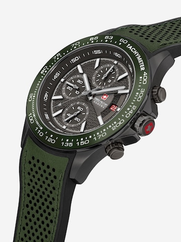 SWISS MILITARY HANOWA Analoog horloge 'Watchman' in Groen