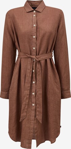 Lexington Shirt Dress 'Isa' in Brown: front