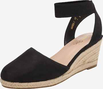 Sandales Dream Pairs en noir : devant
