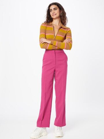 A-VIEW Regular Pleated Pants 'Annali' in Pink