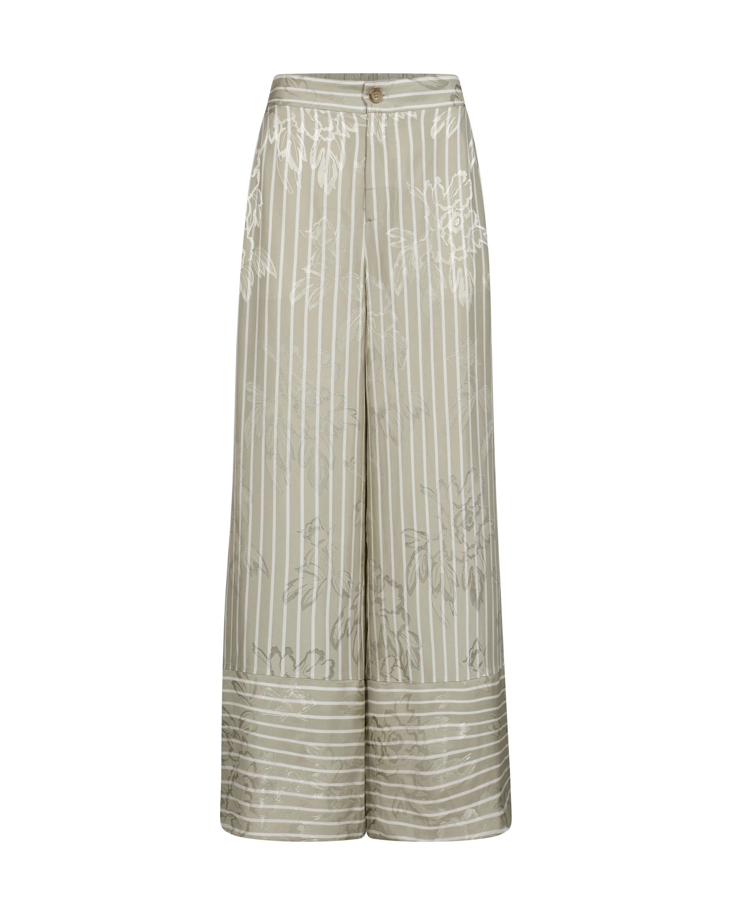 MOS MOSH Wide Leg Hose in Grün: Vorderseite